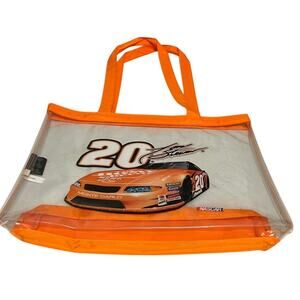 Vintage NASCAR Tony Stewart #20 Home Depot Chevrolet Monte Carlo clear tote bag